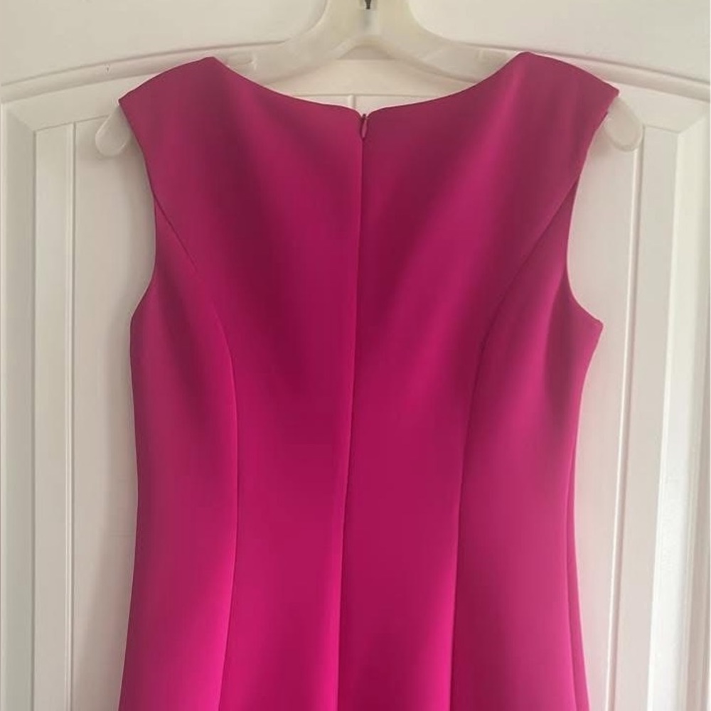 Fuchsia dress. Size 4. Hits right above the knee. Very soft and has some stretch